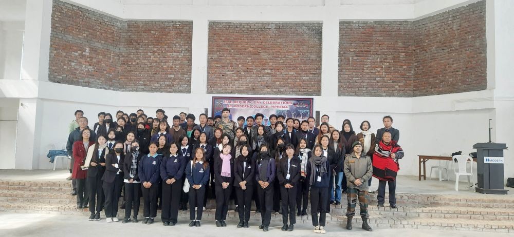 Student participants and others during the career guidance organised by Modern College, Piphema in collaboration with 7th Assam Rifles on January 23.